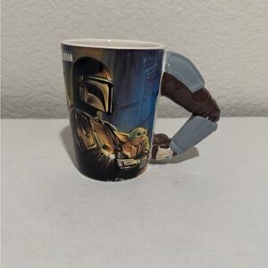 Star Wars Mandalorian 3D Armor Arm Shoulder Handle Coffee Mug Galerie 14oz #A116